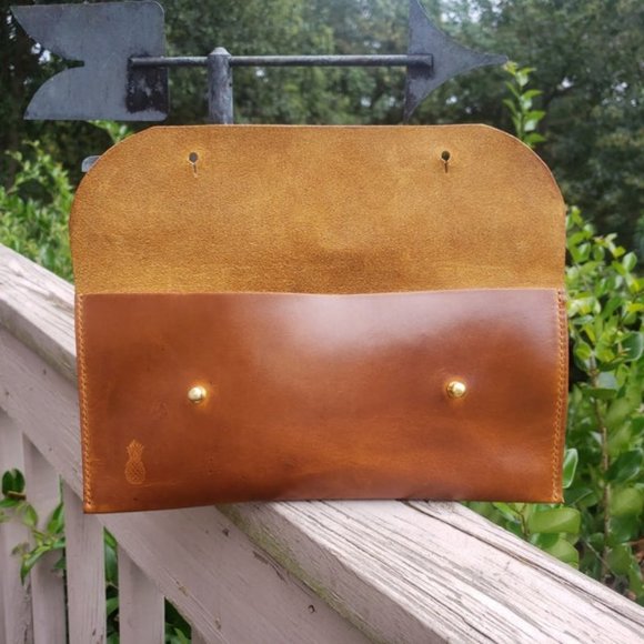 ScapeGrace Designs Brown Leather Clutch - Picture 2 of 2